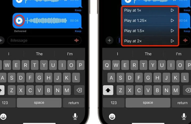 东阁镇苹果15维修中心分享iPhone15如何调整音频消息速度 