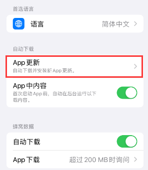 东阁镇苹果15维修中心如何让iPhone15APP自动更新